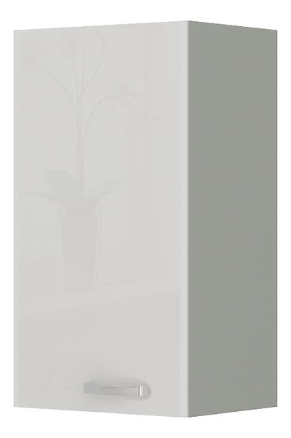 Horná kuchynská skrinka Brunea 40 G-72 1F (sivá + lesk biely) *výpredaj