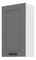Dulap superior de bucătărie Lucid 50 G 90 1F (dustgrey + alb)