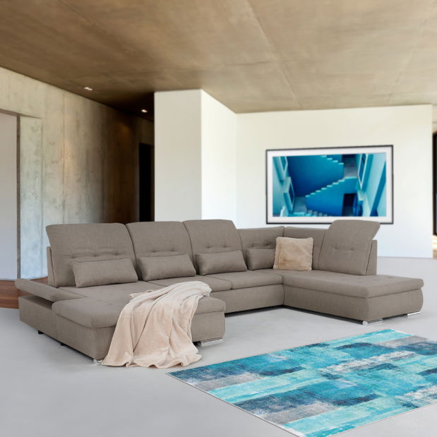 Rohová sedačka U Remza (béžová) (L)