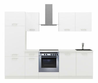 Kuchynská linka 260 cm Tonislav Biela 260 (biela + biela)