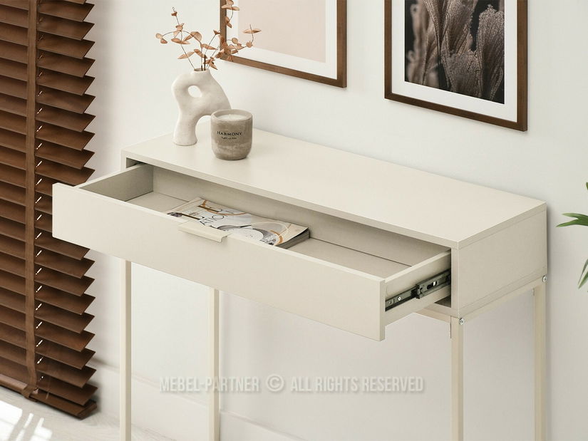 Konzolni stolić Noventa M (krem)