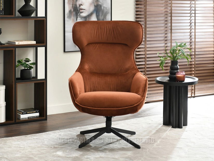 Relaxačné kreslo Orbitek (čierna)