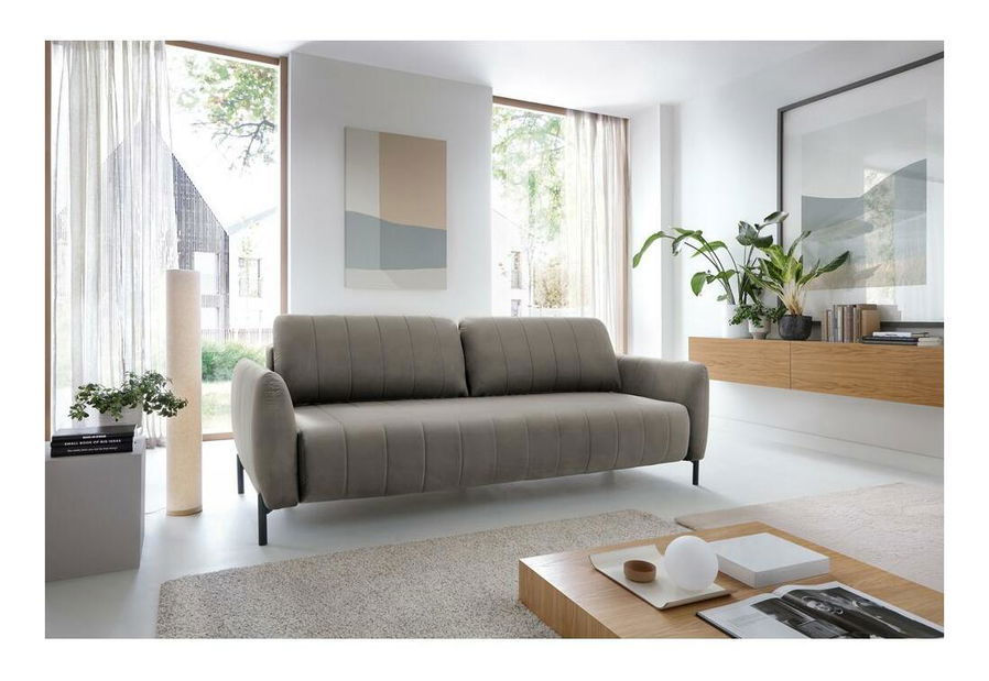 Háromszemélyes kanapé Newbie (szürke + fekete) 