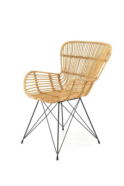 Étkezőszék Kari (természetes fa + fekete)