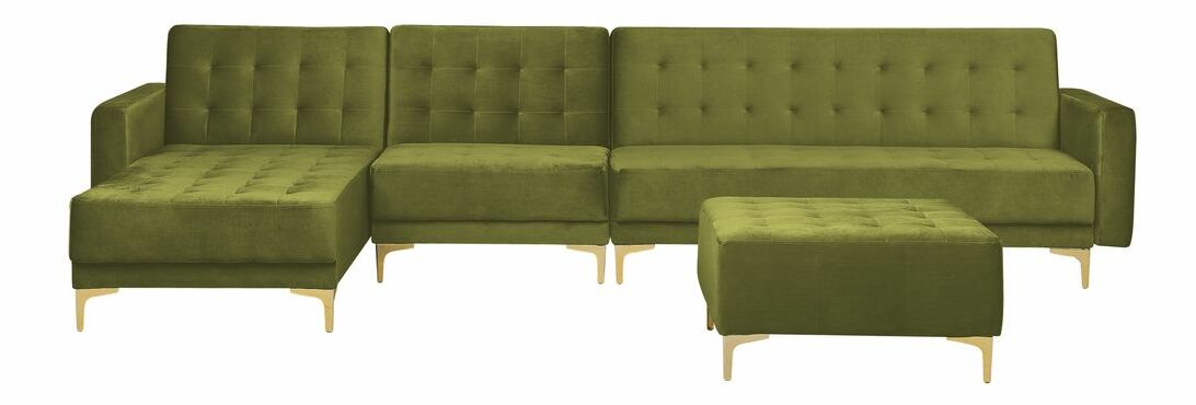 Colțar cu taburete Aberde (verde)