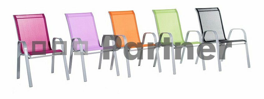 Záhradná stolička Gloria čierna (kov)