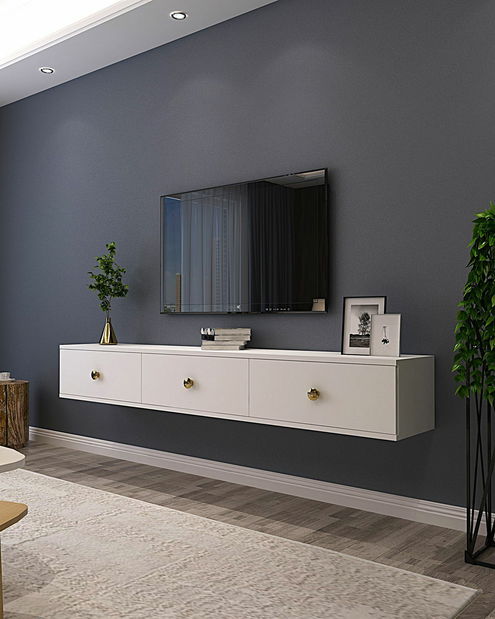 TV stolík/skrinka Zulia (biela)