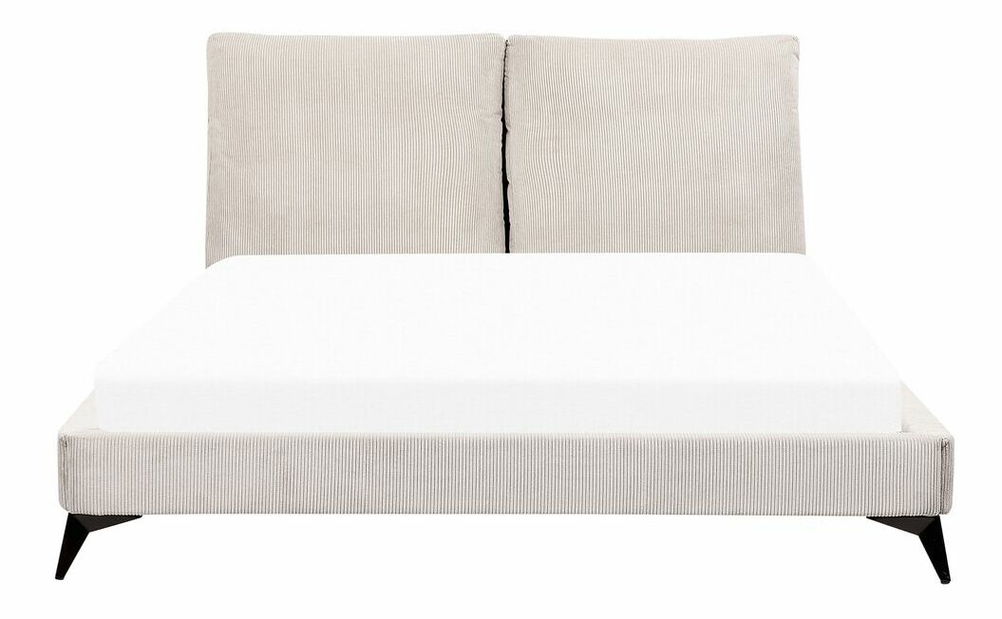 Franciaágy 160 cm Mellody (világos bézs) (ágyráccsal)