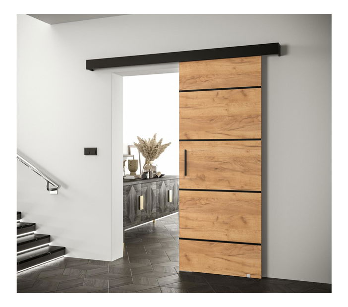 Uși culisante 80 cm Slavdro 4 (craft auriu + negru mat)