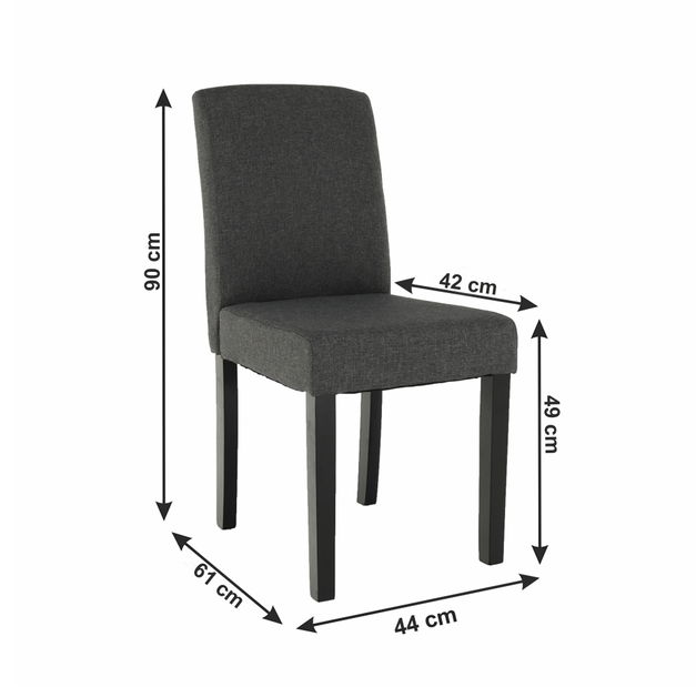 Jedálenská stolička Sella (tmavosivá)