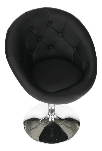 Fotoliu rotativ Gully (negru)