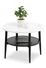 Stolić za kavu Randolf S (bijelo drvo + crna)