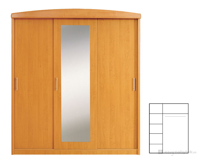 Šatníková skriňa BRW 185 3D