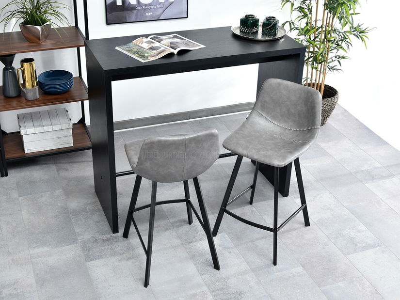 Stolička Gina (sivá + čierna)
