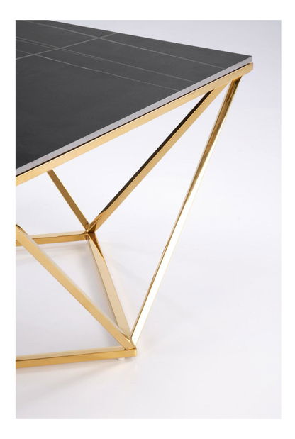 Stolić za kavu Feliciana (crni mramor + zlatna)