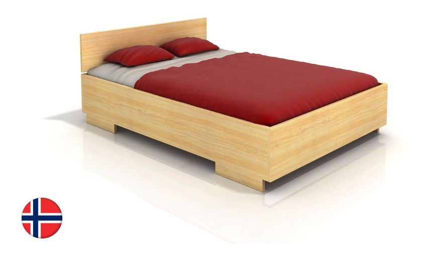 Jednolôžková posteľ 90 cm Naturlig Larsos High (borovica) (s roštom)