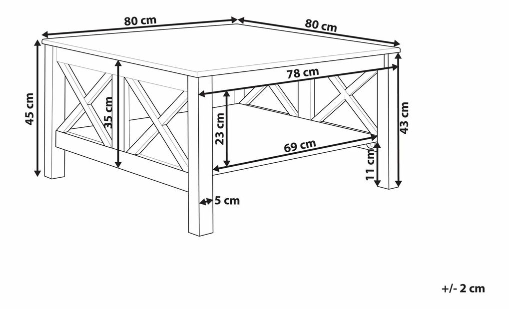 Konferenčný stolík LOTIA (čierna)