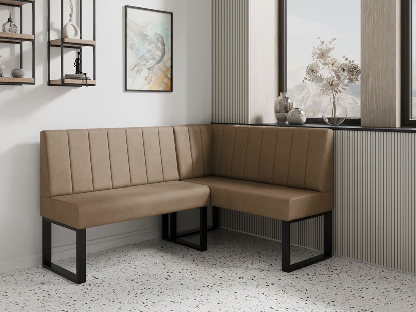 Bancă de colț Mondeo 130x170 (bej închis) (D)