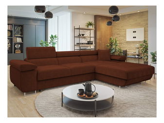 Rohová sedačka Terazuro Mini S (oranžová) (s úl. priestorom) (P)