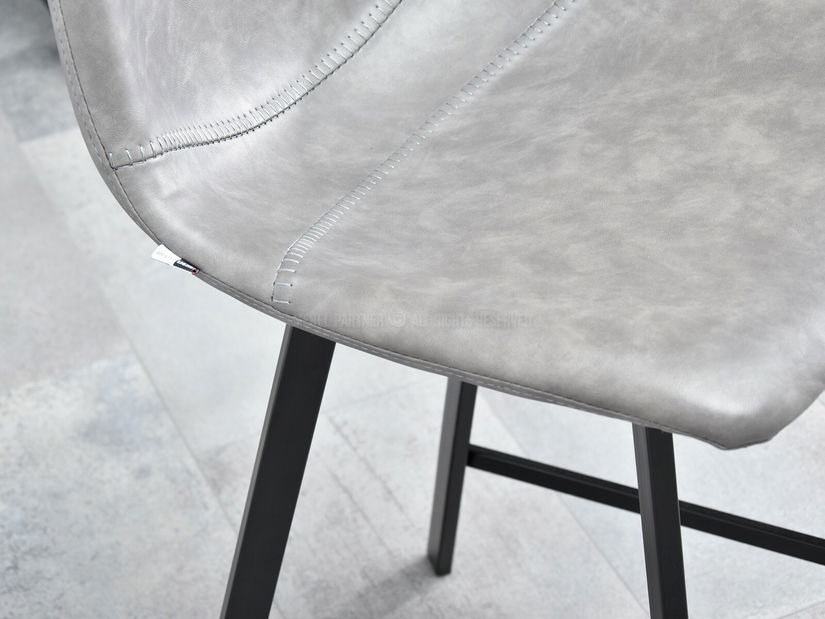 Stolica Gina (siva + crna)