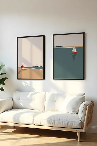 Obraz 50 x 35 cm Hulla 2 (viacfarebné) (2 kusy)