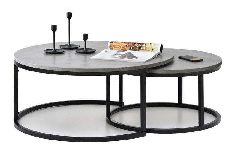 Stolić za kavu Kolja Zest Xl (beton + crna)