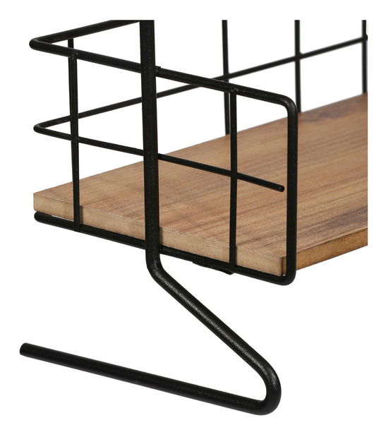 Polica za kupaonicu Tevuka (crna)