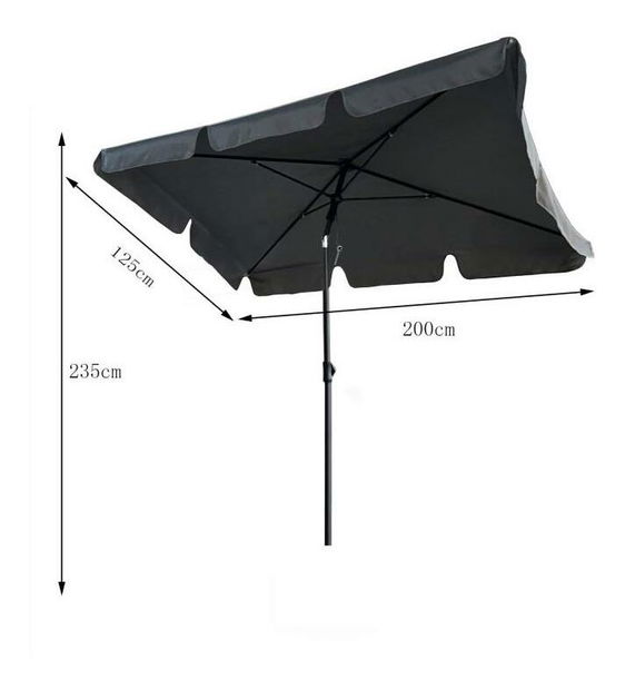 Kerti napernyő Fosta (sötétszürke)