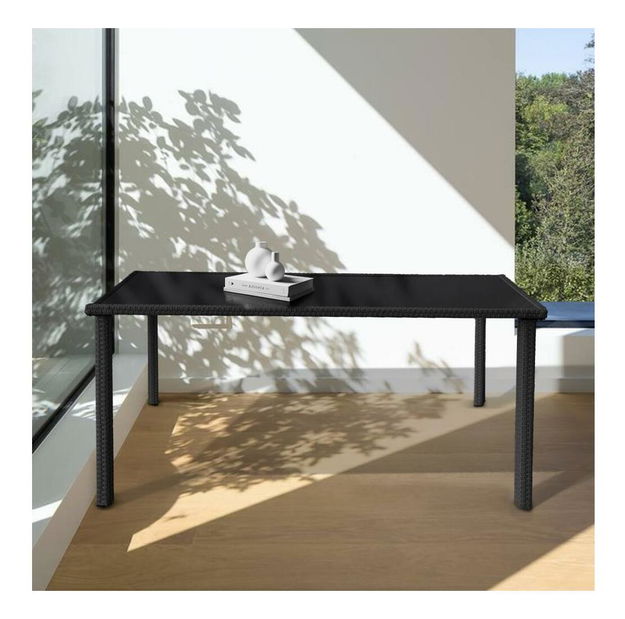 Vrtni stol- Tempo Kondela Asolenzias 2 (crna) (za 4-6 osoba)