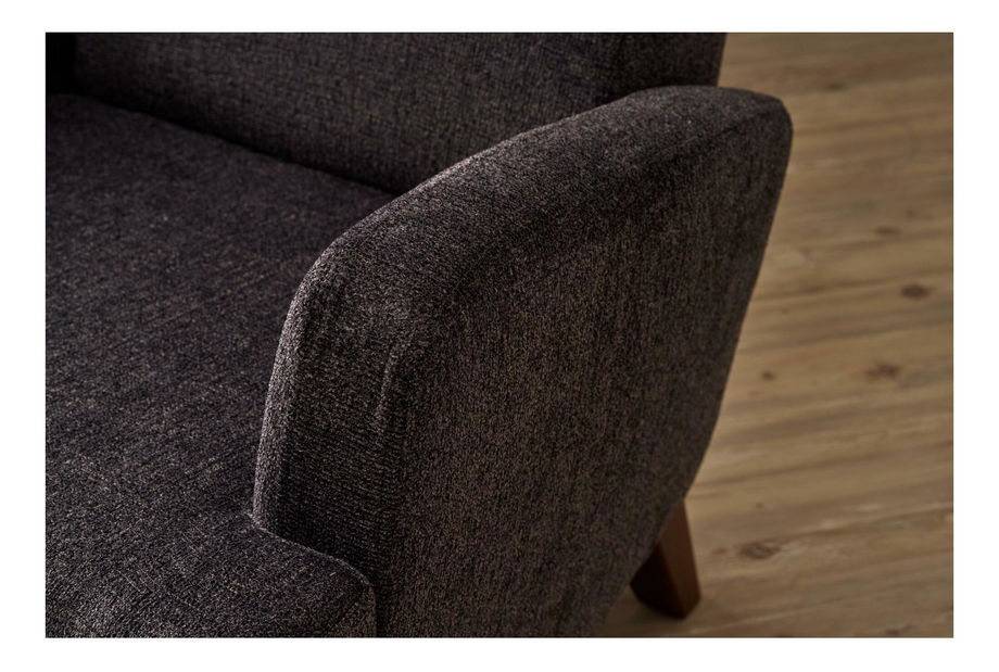 Kreslo Kanasota (antracit + orech)