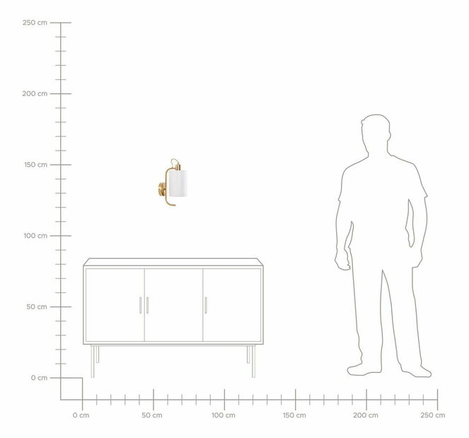 Iluminat de perete Libza (cupru)