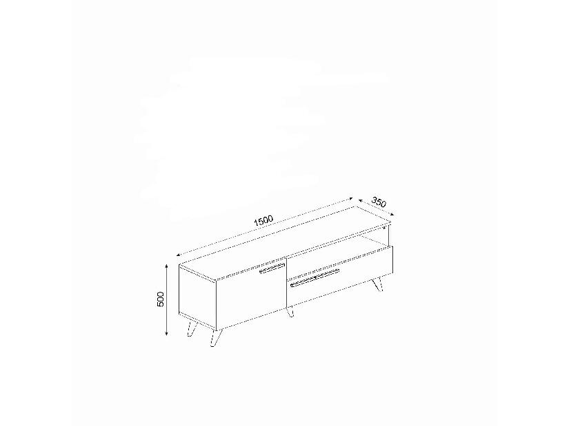 TV stolić/ormarić Sepada 1 (hrast + bijela) 