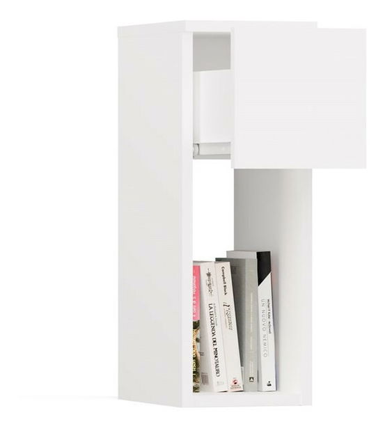 Nočný stolík Gustaban 1 (biela)