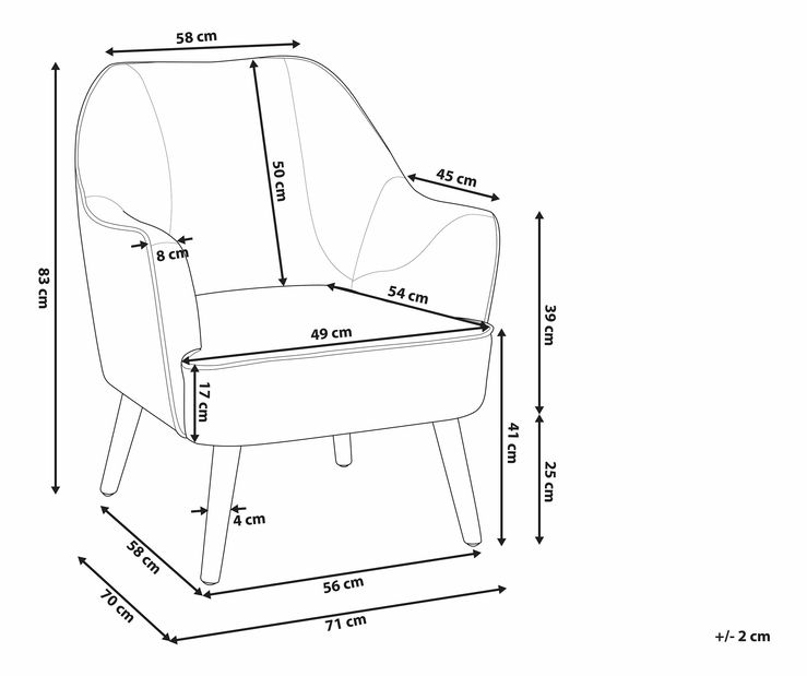 Kreslo Lockerby (žltá) *výpredaj
