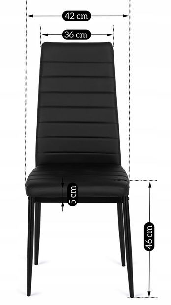 Étkezőszék Negacion (fekete) 