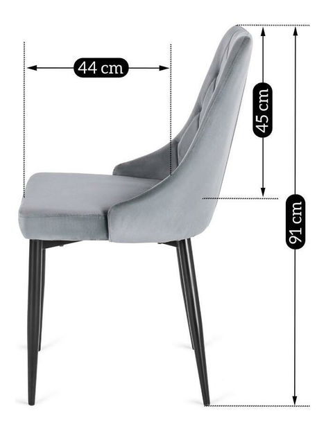 Scaun sufragerie Catedral (gri) 