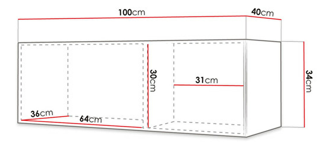 TV skrinka/stolík I 100 Tumba (Biela)