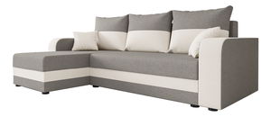 Kutna garnitura Harmony L Bis (svijetlosiva + bijela) (L)