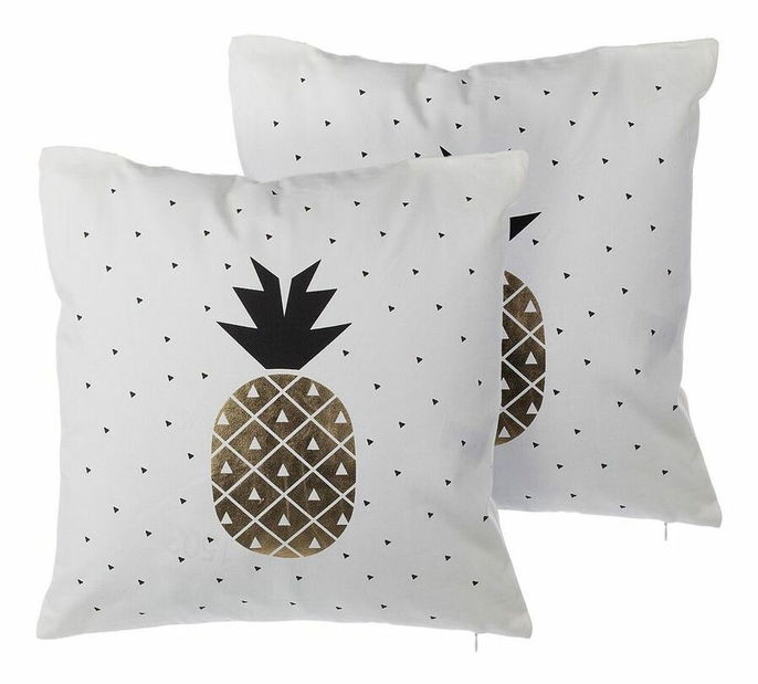 Set 2 buc. perne 45 x 45 cm YUCA (alb)