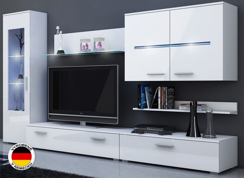 Obývacia stena Stuttgard biela