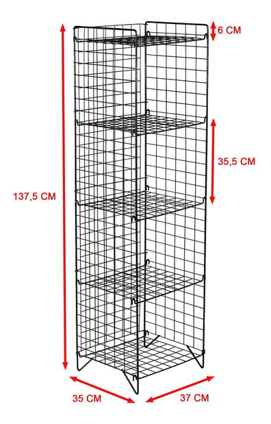 Regál Takapi (fekete) 