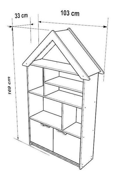 Raft pentru copii Monteska 1 (alb)