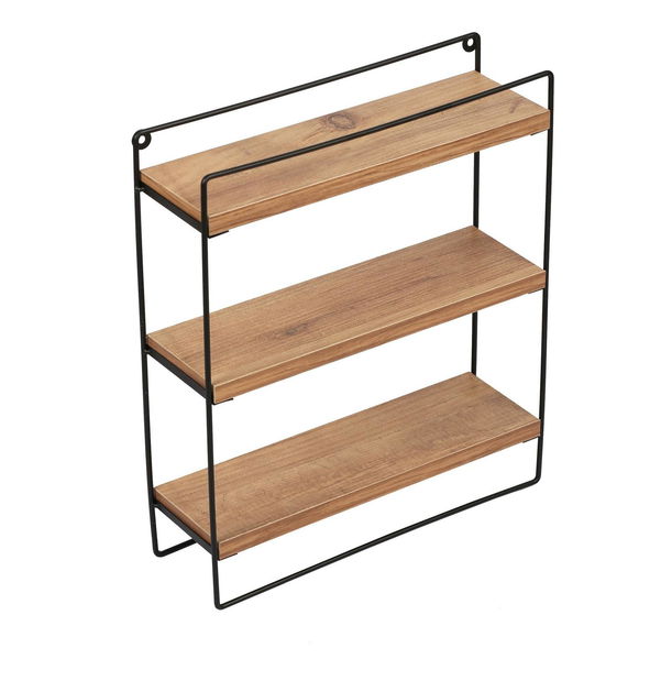 Pomoćni stolić Lasobe (hrast + crna)