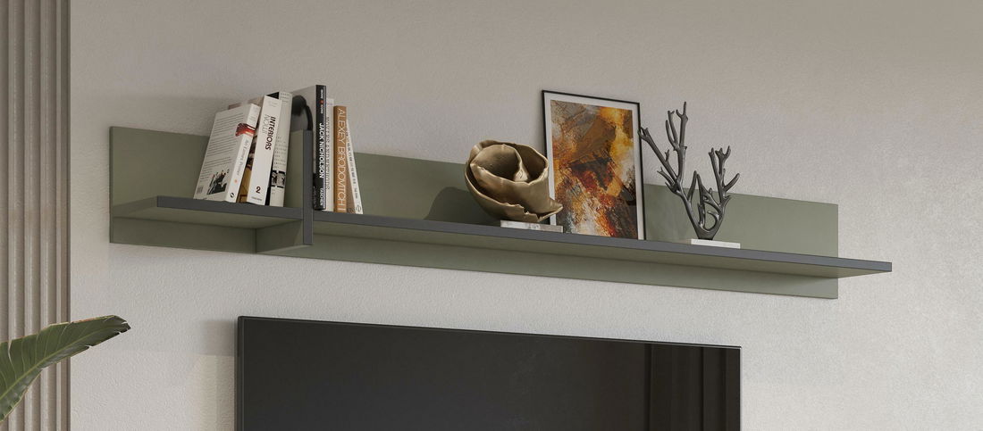 Polc Crossroad G02 (fenyőzöld + fekete)