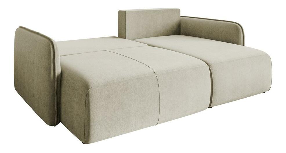 Kutna garnitura Mamma (svijetlobež + crna)