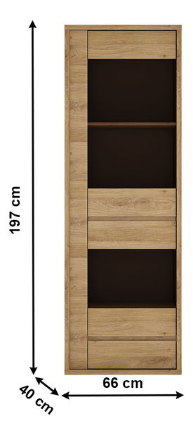 Vitrina Sygrin Typ 01 (hrast shetland)
