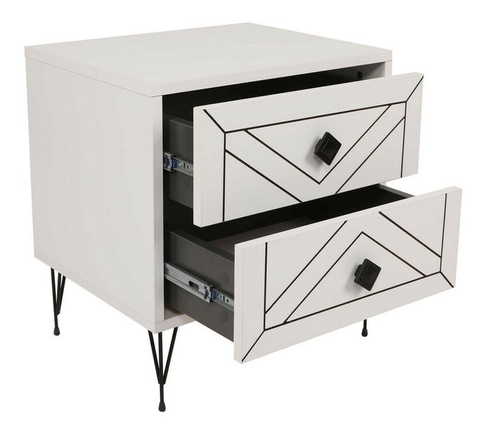 Noćni stolić Luana (bijela)