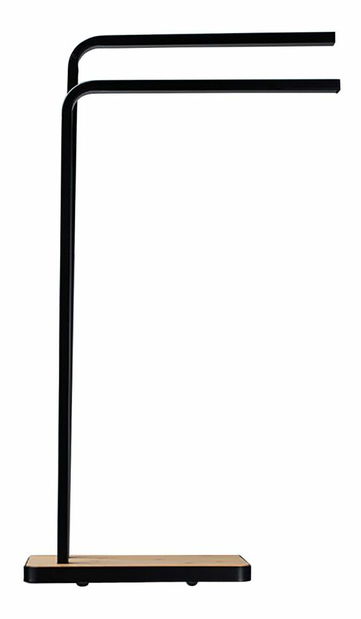 Suport prosoape MABAV (metal negru + bambus)