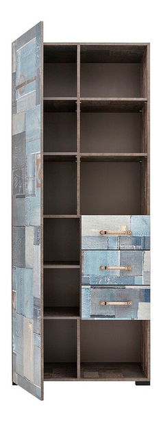 Dulap cu rafturi Drema REG1D3S (motiv lemn)