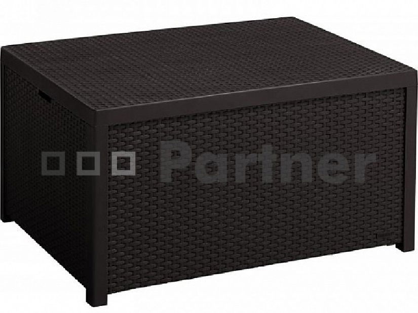 Záhradný box Manila box (hnedá) (um. Ratan)